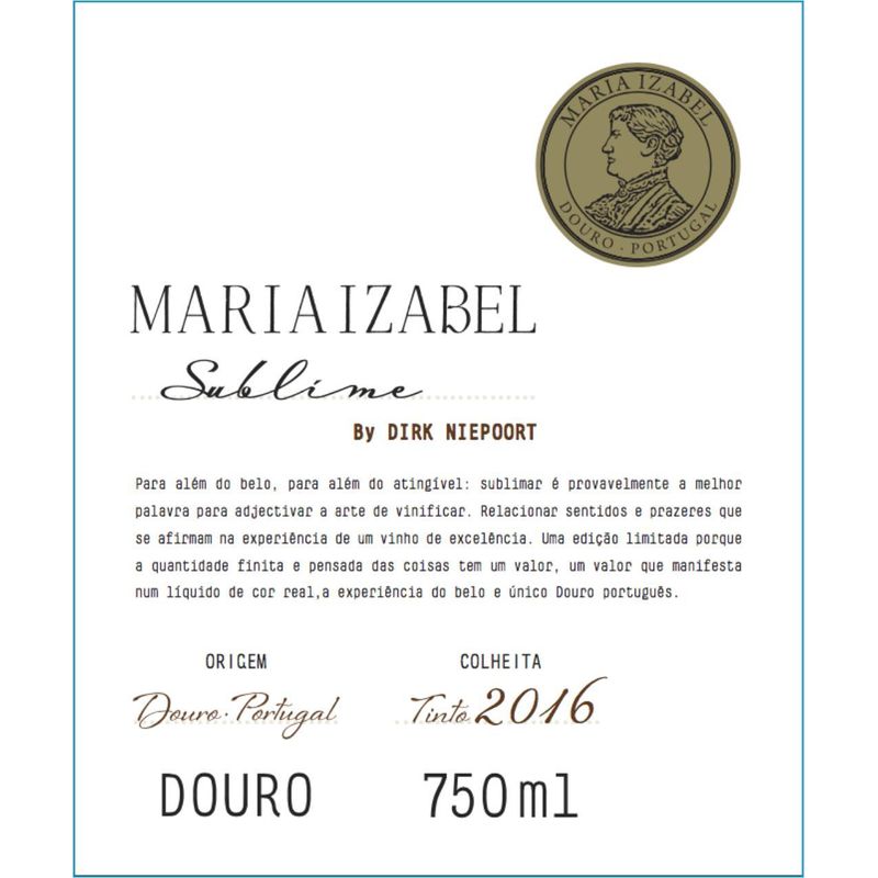 Quinta Maria Izabel 'Sublime' by Dirk Niepoort 2016