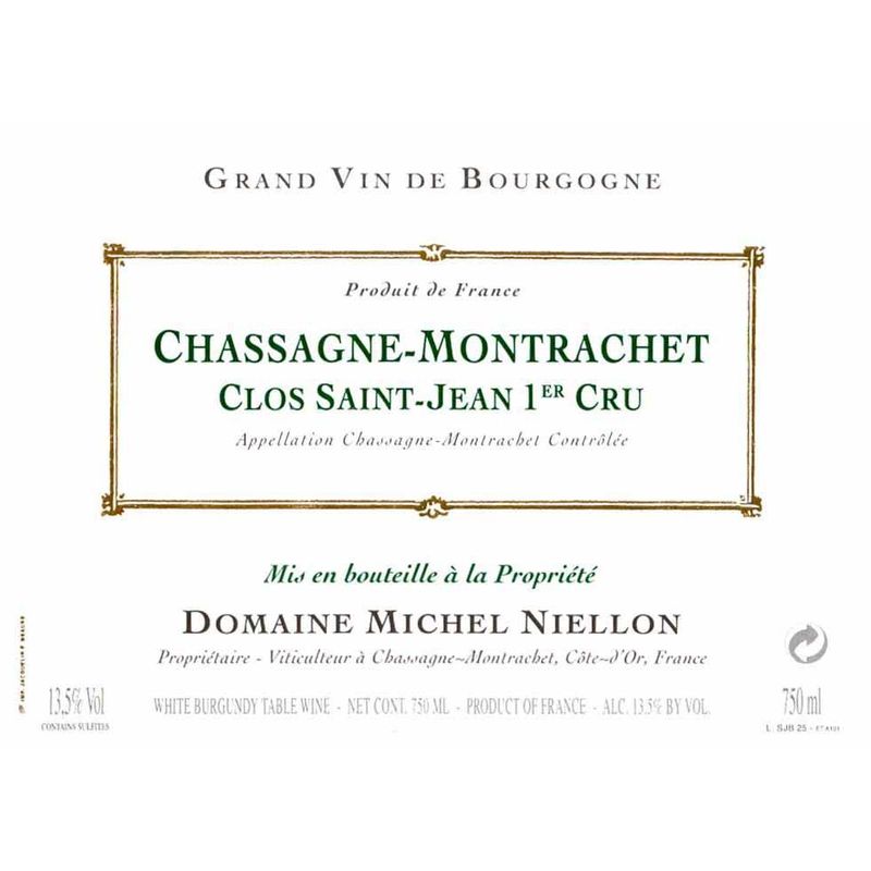 Chassagne Montrachet Clos St Jean Michel Niellon 2020