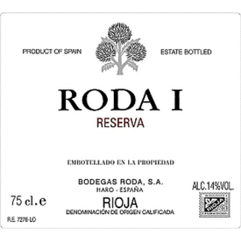 Bodegas Roda 'Roda I' Reserva, Rioja 2018