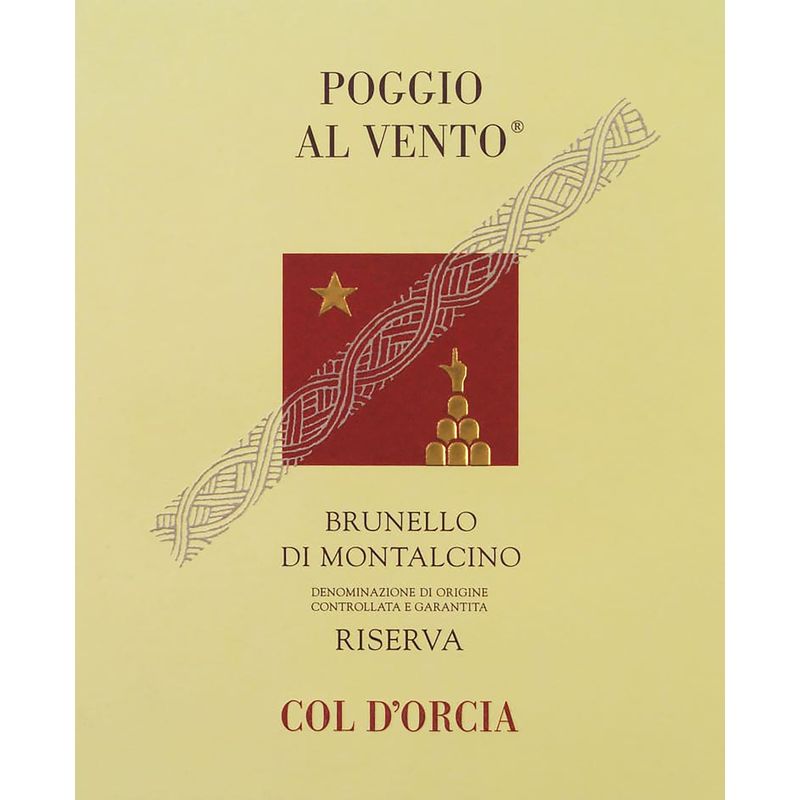 Tenuta Col d'Orcia Poggio al Vento, Brunello di Montalcino Riserva 2016