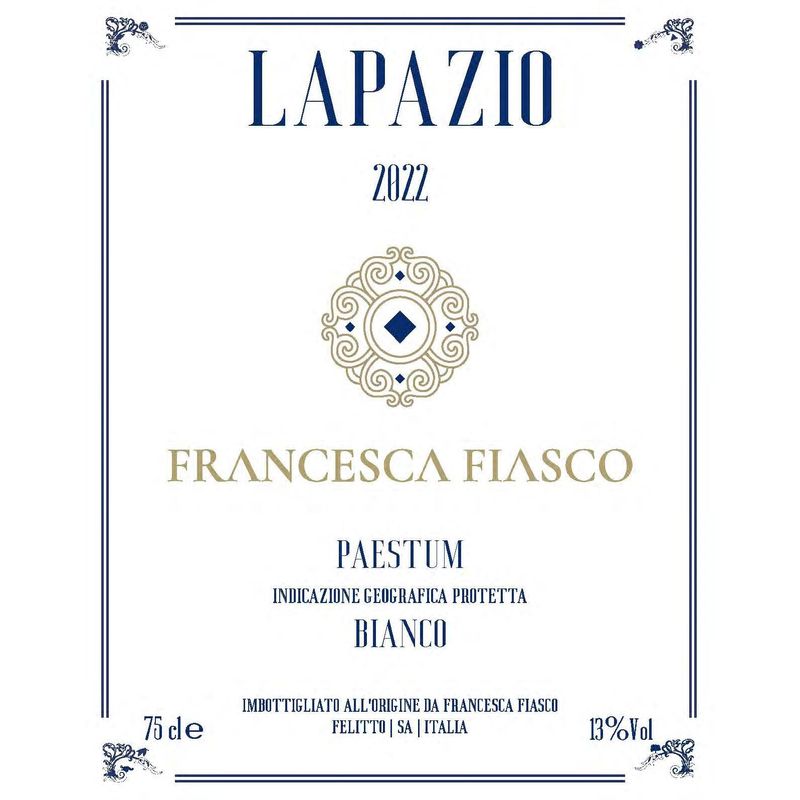Francesca Fiasco 'Lapazio' Paestum Bianco 2022