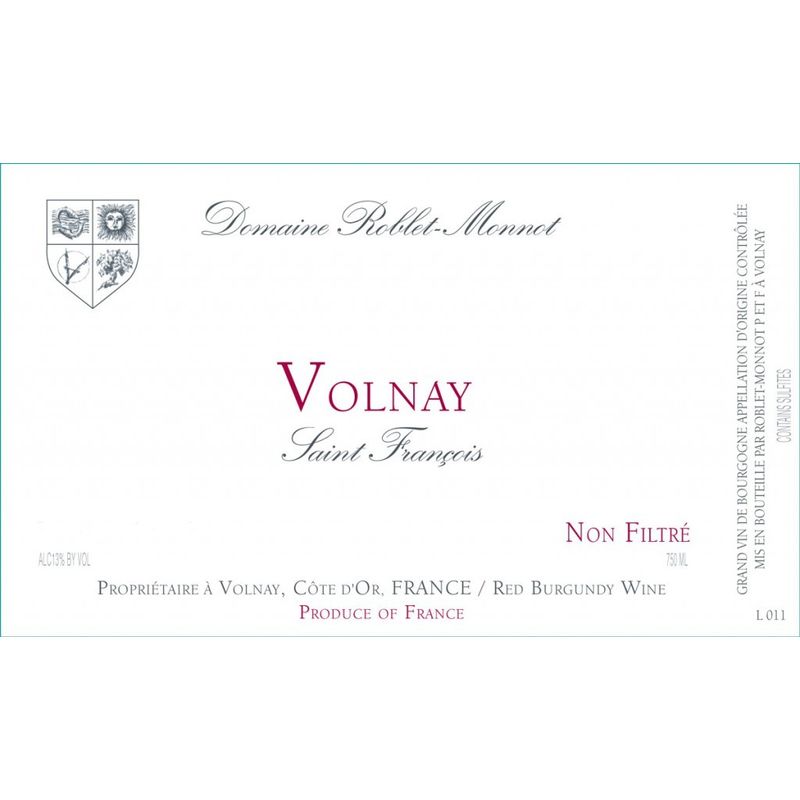 Roblet-Monnot Pere et Fils Volnay Saint Francois 2018