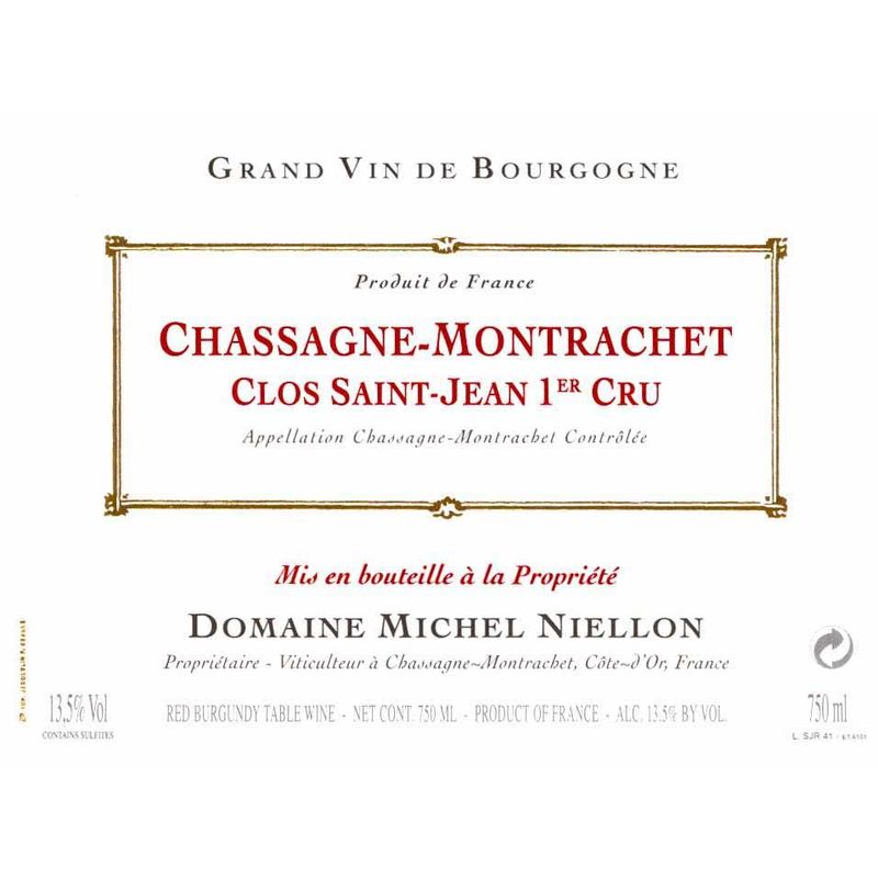 Domaine Michel Niellon Clos Saint-Jean Rouge, Chassagne-Montrachet 2018