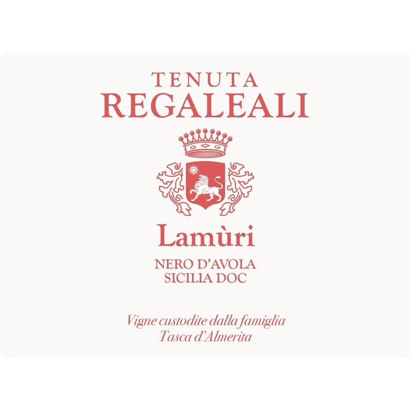 Tasca d'Almerita Tenuta Regaleali Lamuri Nero d'Avola Sicilia 2021