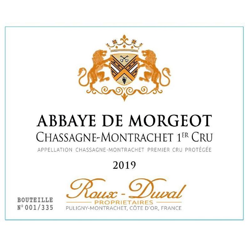 Roux-Duval Abbaye de Morgeot, Chassagne-Montrachet 2019