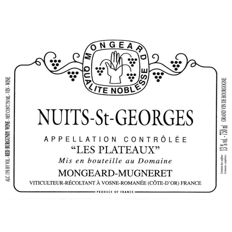 2020 Mongeard Mugneret Nuits-Saint-Georges Les Plateaux [Future