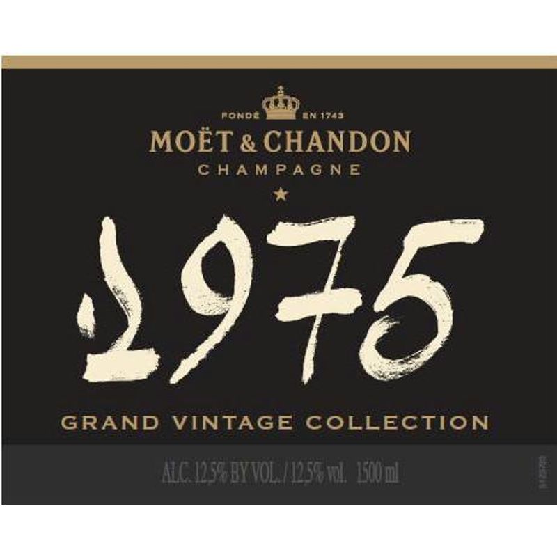 Moet and Chandon Champagne Label (1975)