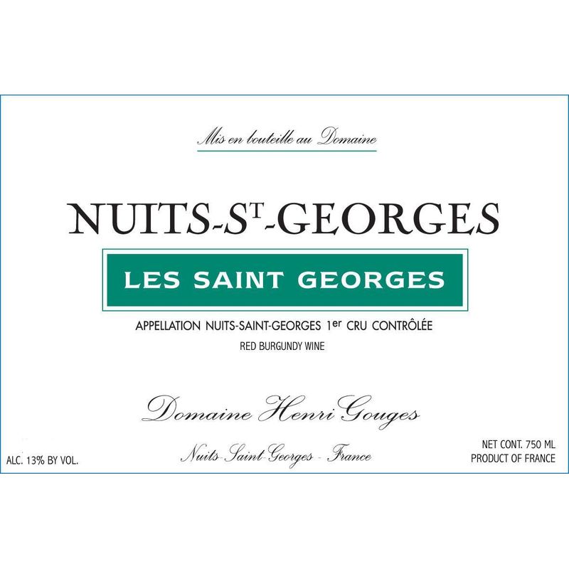 2015 Domaine Henri Gouges Nuits-Saint-Georges Premier Cru Les Saints ...