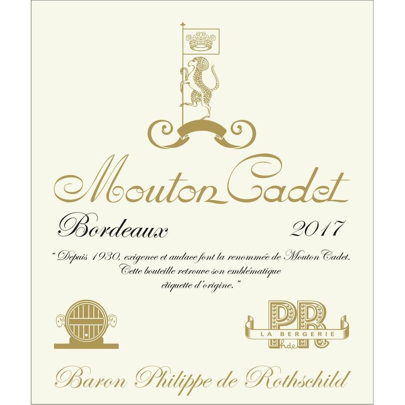 2018 Baron Philippe De Rothschild Mouton Cadet Heritage Bordeaux 