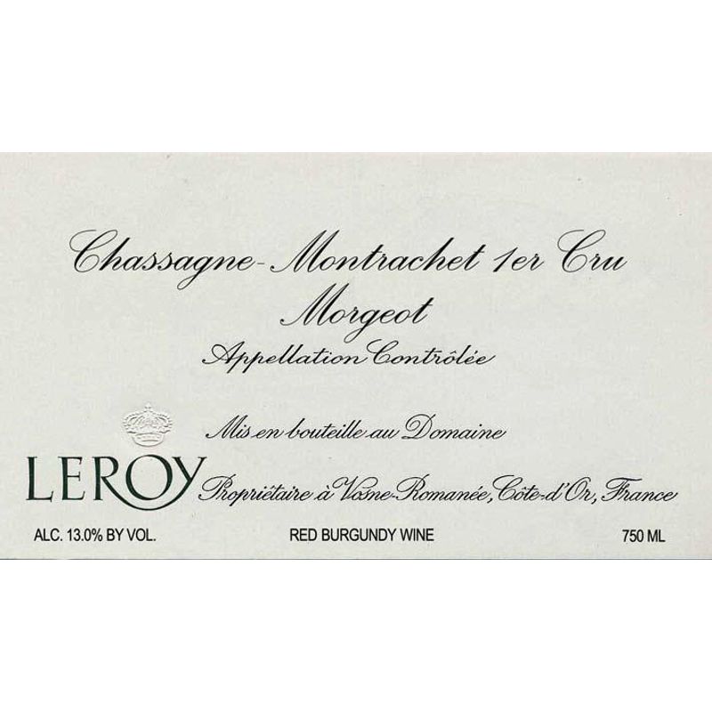 2014 Maison Leroy Chassagne-Montrachet Premier Cru Morgeot [Future