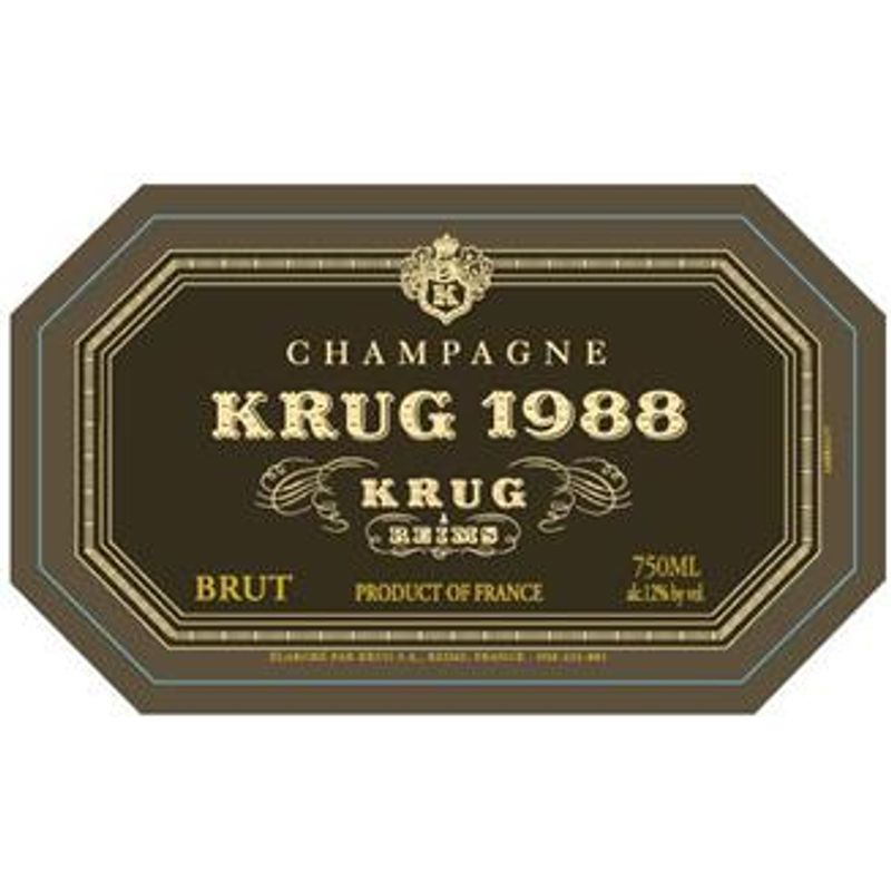 Krug Champagne Brut Vintage Champagne Blend 1985 750ml - Champagne, France