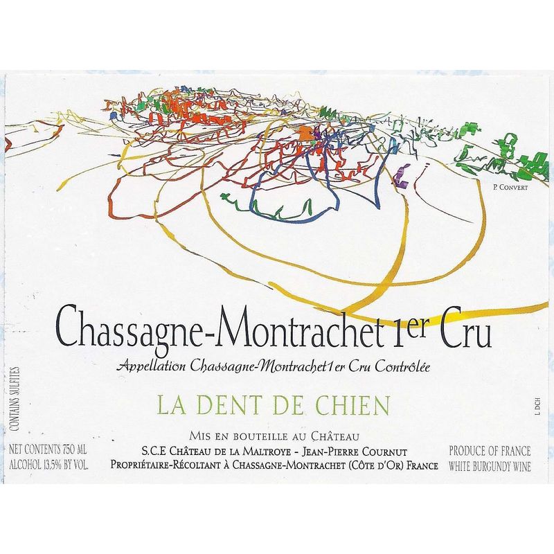 2019 Chateau de la Maltroye Chassagne-Montrachet Premier Cru Dent ...