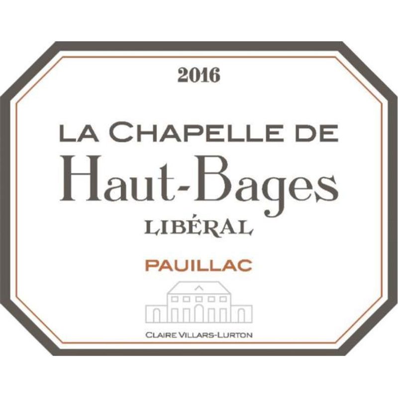 La chapelle de best sale haut bages liberal 2016