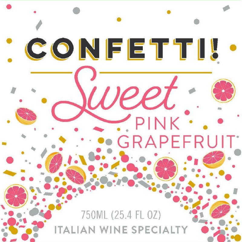 Gordons Wine CONFETTI! SWEET PINK GRAPEFRUIT 750 ML Gordons Wine