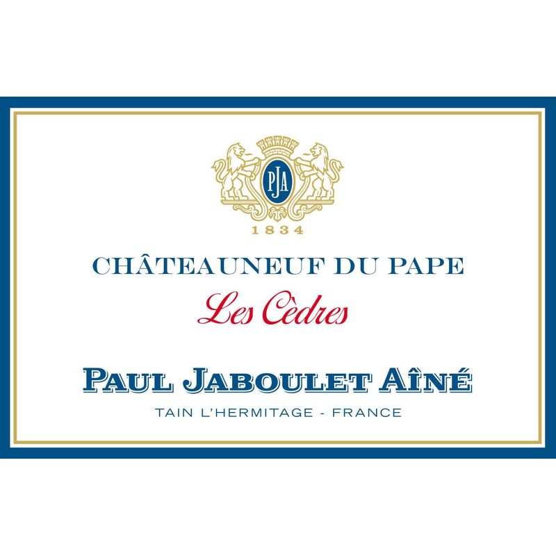 Gordons Wine PAUL JABOULET CHATEAUNEUF DU PAPE 'LES CEDRES' 2010 750