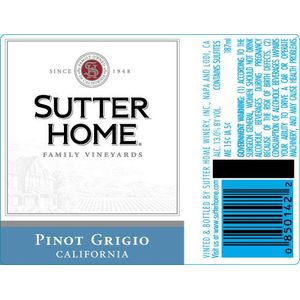 Sutter Home - Pinot Grigio (25.4 Oz)