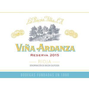 2015 La Rioja Alta Rioja Reserva Viña Ardanza