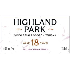 Highland Park Aged 18 Years Single Malt Scotch Whisky