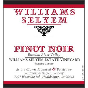 2020 Williams Selyem Estate Vineyard Pinot Noir