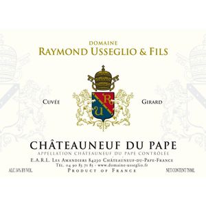 2020 Domaine Raymond Usseglio Châteauneuf-du-Pape Cuvée Girard