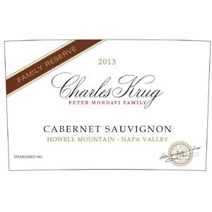 2017 Charles Krug Family Reserve Howell Mountain Cabernet Sauvignon