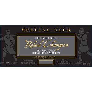 2016 Roland Champion Champagne Special Club Blanc de Blancs Chouilly