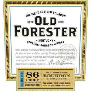 Old Forester 86 Proof Kentucky Straight Bourbon Whisky