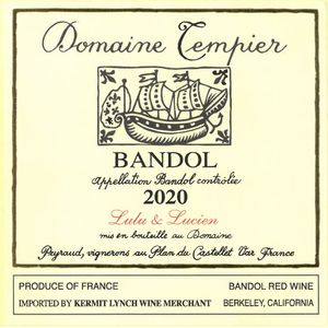 2020 Domaine Tempier Bandol Lulu & Lucien
