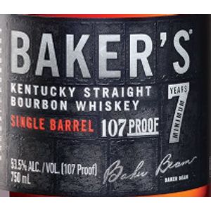 Baker's Single Barrel 7 Years Old Kentucky Straight Bourbon Whiskey