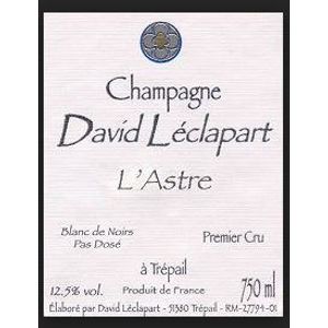 David Léclapart Champagne L’Astre Blanc de Noirs Pas Dosé