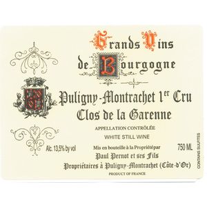 2021 Domaine Paul Pernot Puligny-Montrachet Clos de la Garenne