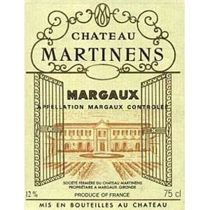 2000 Château Martinens Margaux