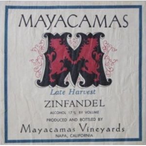 1974 Mayacamas Vineyards Late Harvest Zinfandel