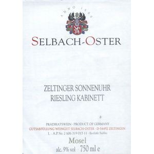 2001 Selbach-Oster Zeltinger Sonnenuhr Riesling Kabinett