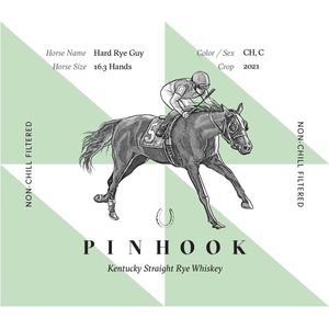 Pinhook Hard Rye Guy Size 16.3 Hands Kentucky Straight Rye Whiskey