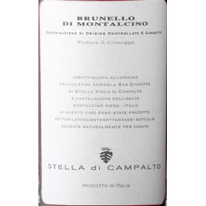 2010 Stella di Campalto Brunello di Montalcino Podere S. Giuseppe