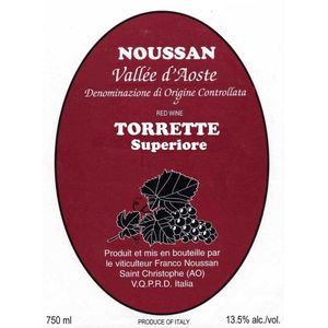 2018 Franco Noussan Valle d'Aosta Torrette