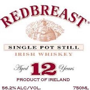 Redbreast Aged 12 Years Single Pot Still Irish Whiskey