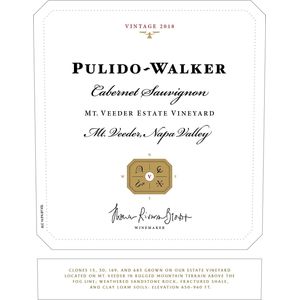 2019 Pulido~Walker Cellars Mount Veeder Estate Vineyard Cabernet Sauvignon