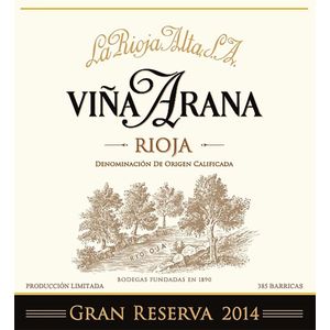 2014 La Rioja Alta Rioja Gran Reserva Viña Arana