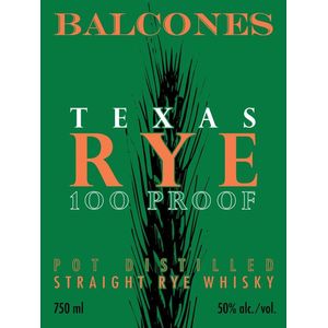 Balcones Texas Straight Rye Whiskey