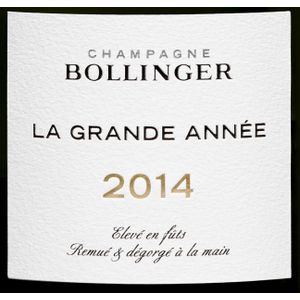 2014 Bollinger Champagne La Grande Année Brut