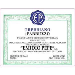 2018 Emidio Pepe Trebbiano d'Abruzzo