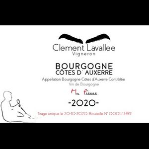 2020 Domaine Clement Lavallee Bourgogne Rouge Côtes d'Auxerre Ma Pierre