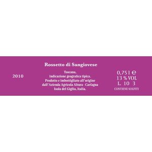 2019 Altura Isola del Giglio Rossetto di Sangiovese