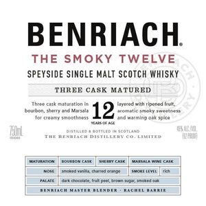 BenRiach The Smoky Twelve Aged 12 Years Speyside Single Malt Scotch Whisky