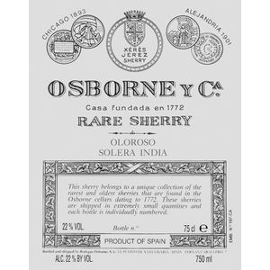 Osborne Rare Sherry Oloroso Solera India