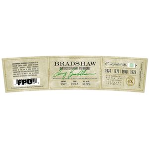Bradshaw Kentucky Straight Rye Whiskey