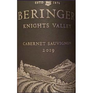 2019 Beringer Vineyards Knights Valley Cabernet Sauvignon