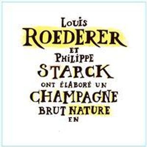 2015 Louis Roederer et Philippe Starck Champagne Brut Nature